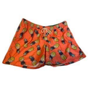 Mens No Boundaries Pineapple Mesh Lined Swim Trunks Size: 2XL NWT